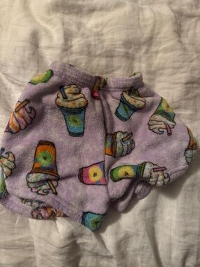 Girls fleece pajama shorts
